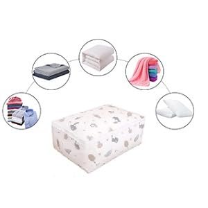 upan Blanket Storage bag Folding Organizer bag Moisture Proof, Mildew Proof, Dust Proof, Water proof, Washable Storage Bags for Clothes, Jackets, Pillows, Blankets (58x40x22 cm) (2) - Image 6