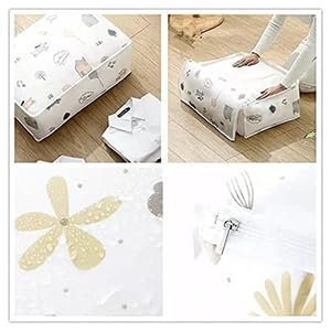 upan Blanket Storage bag Folding Organizer bag Moisture Proof, Mildew Proof, Dust Proof, Water proof, Washable Storage Bags for Clothes, Jackets, Pillows, Blankets (58x40x22 cm) (2) - Image 3