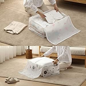 upan Blanket Storage bag Folding Organizer bag Moisture Proof, Mildew Proof, Dust Proof, Water proof, Washable Storage Bags for Clothes, Jackets, Pillows, Blankets (58x40x22 cm) (2) - Image 5
