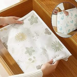 upan Blanket Storage bag Folding Organizer bag Moisture Proof, Mildew Proof, Dust Proof, Water proof, Washable Storage Bags for Clothes, Jackets, Pillows, Blankets (58x40x22 cm) (2) - Image 9