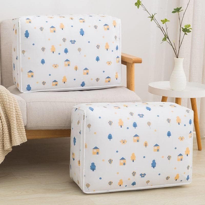 upan Blanket Clothes Storage Bag, Large Storage Saree Covers with Zip, Cloth Organizer Storage Box for Store Woman Dresses, Lehengas, Blankets for Wardrobe, Under Bed Storage Organizer (PACK OF 1) - Image 7