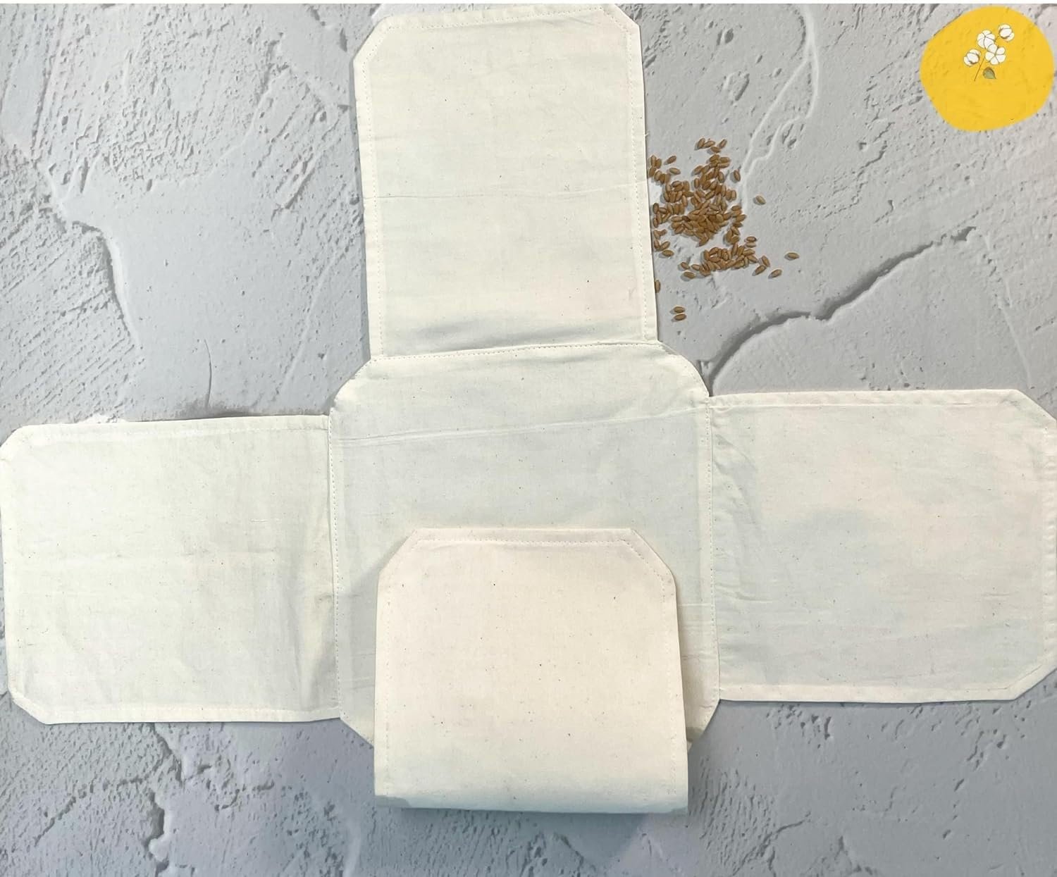 UPAN Cotton Roti Cover, Double Layer Cloth Wrap, Chapati Cover With Flaps for Hot Case Kitchen, Roti Rumal (Pack of 2) - Image 9