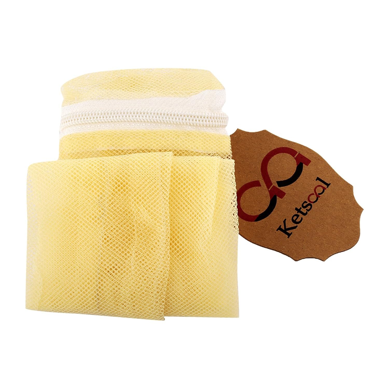 upan (Pack of 8 )Multi-Purpose Vegetables Fruits Mesh Fridge Storage Washable Zip Bags. - Image 4