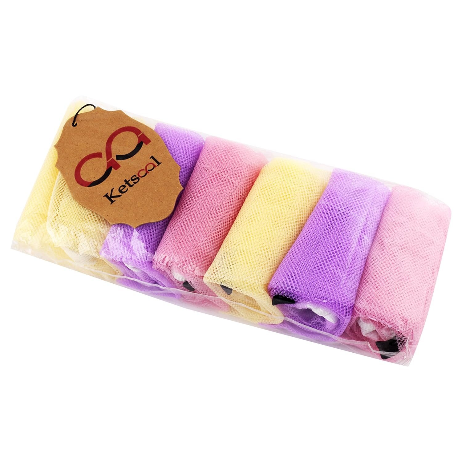 upan (Pack of 8 )Multi-Purpose Vegetables Fruits Mesh Fridge Storage Washable Zip Bags. - Image 3